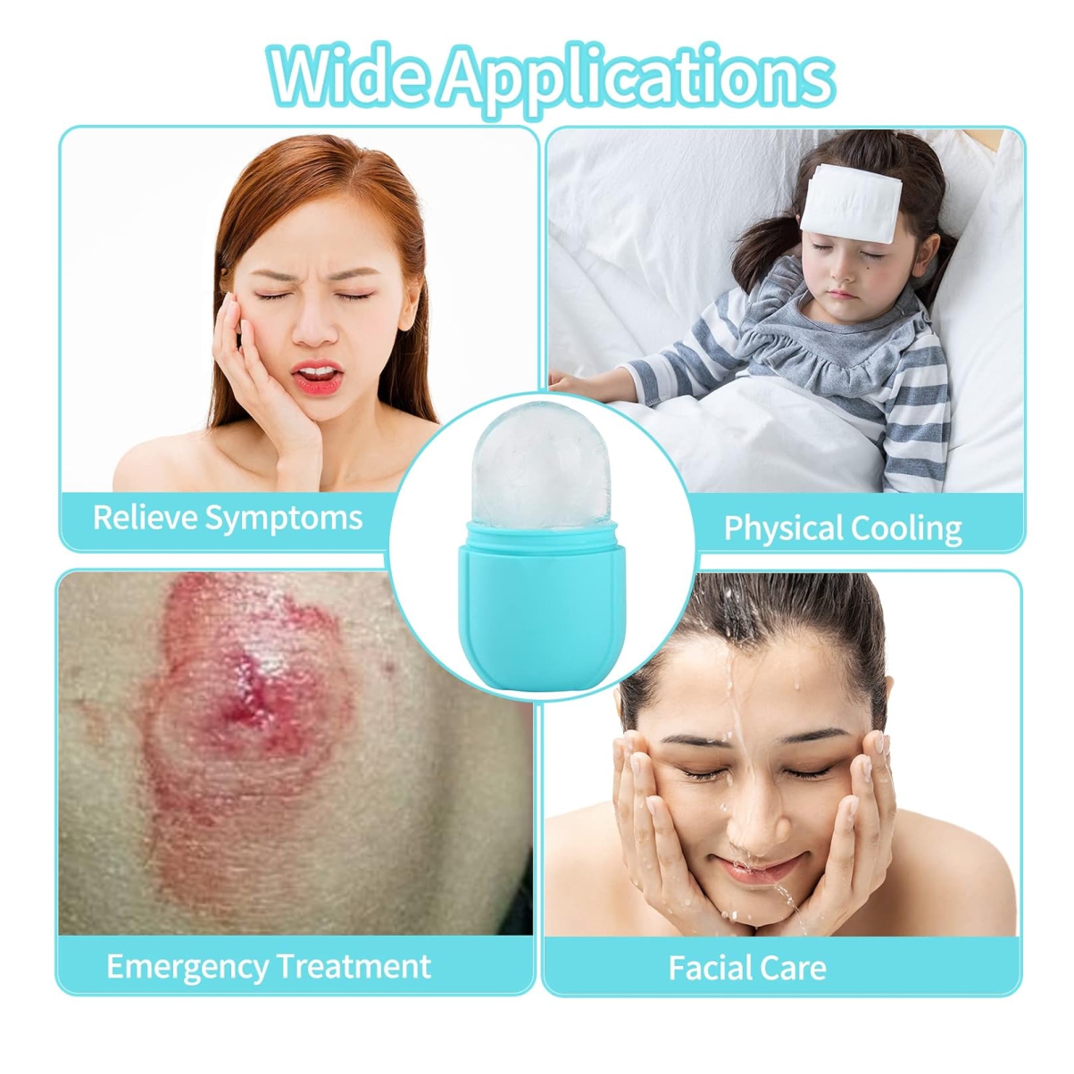 Miniatura 6 de Rodillo De Masaje Facial De Hielo